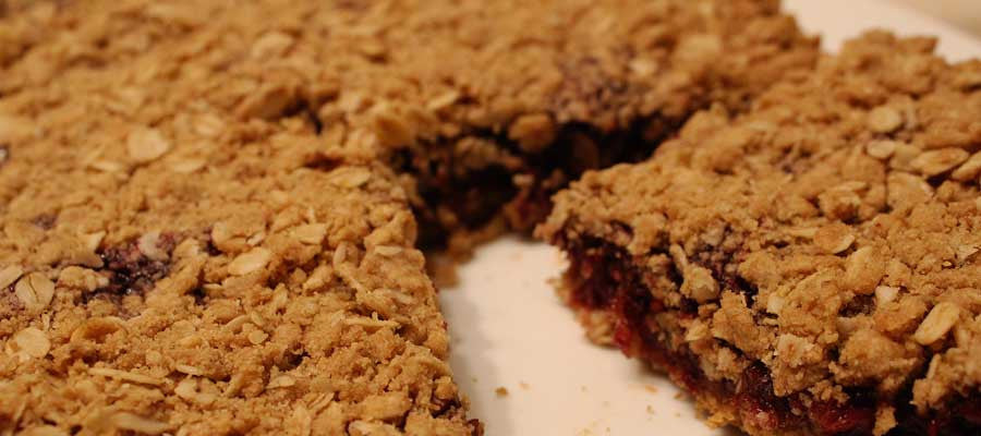 Multi-Purpose Raspberry Jam Oatmeal Bars