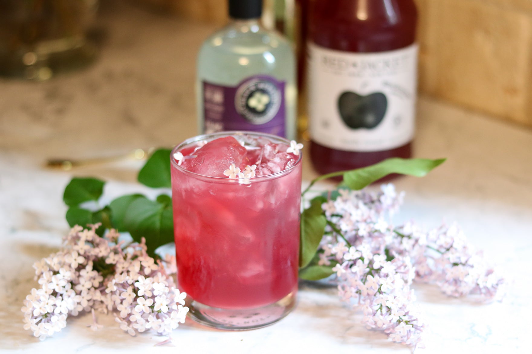 Lilac Blackcurrant Cocktail