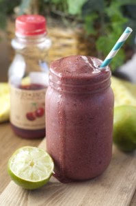 Cherry Coconut Lime Smoothie + Red Jacket Juice GIVEAWAY!