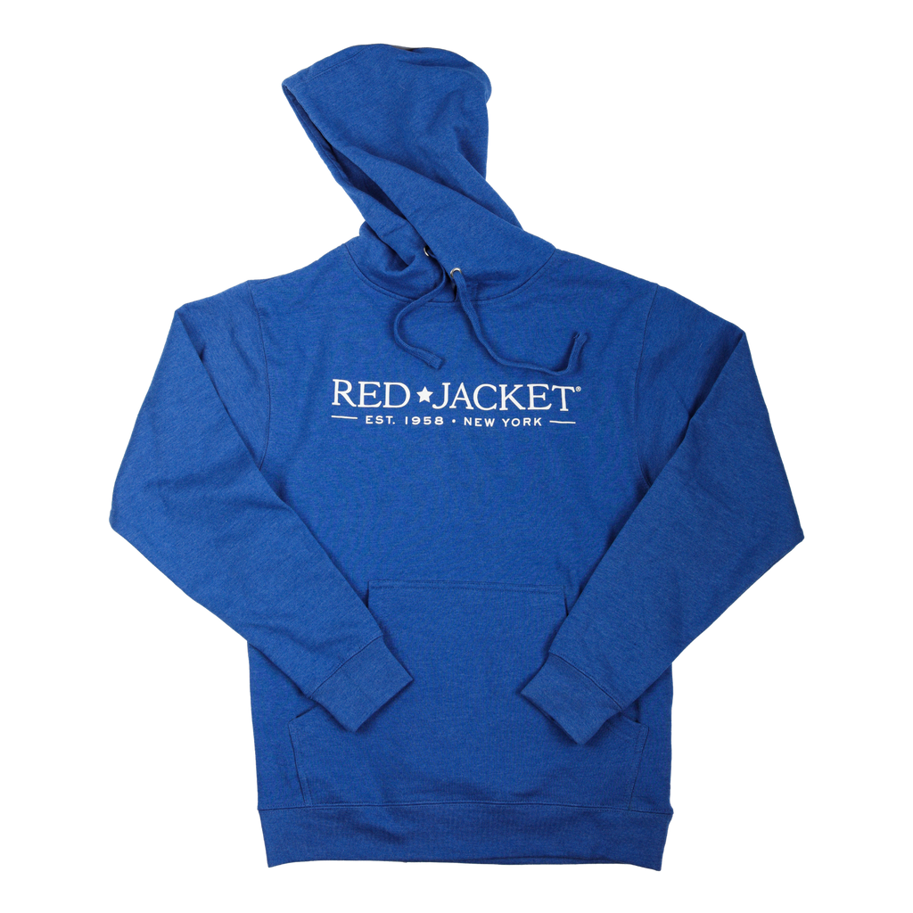 Red logo discount hoodie