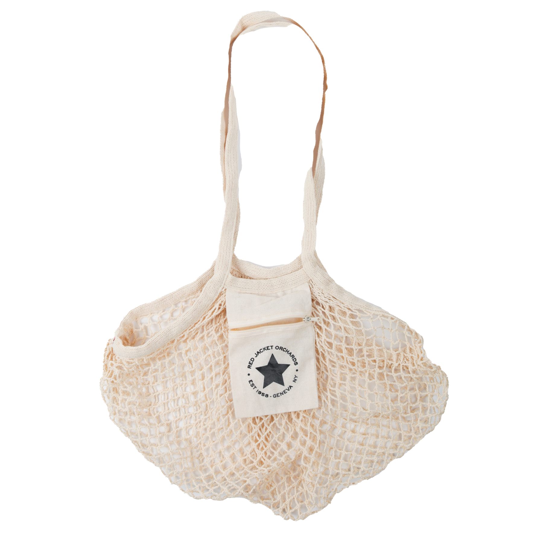 Star Logo Mesh Cotton Market Bag